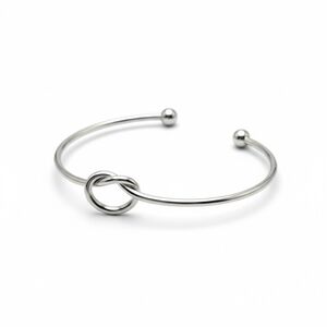 Elegant Silver Knot Bracelet